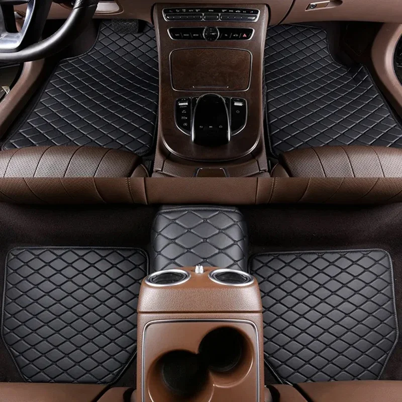 Car Accessories You Need - Car Floor Mats 5Pcs PU Leather