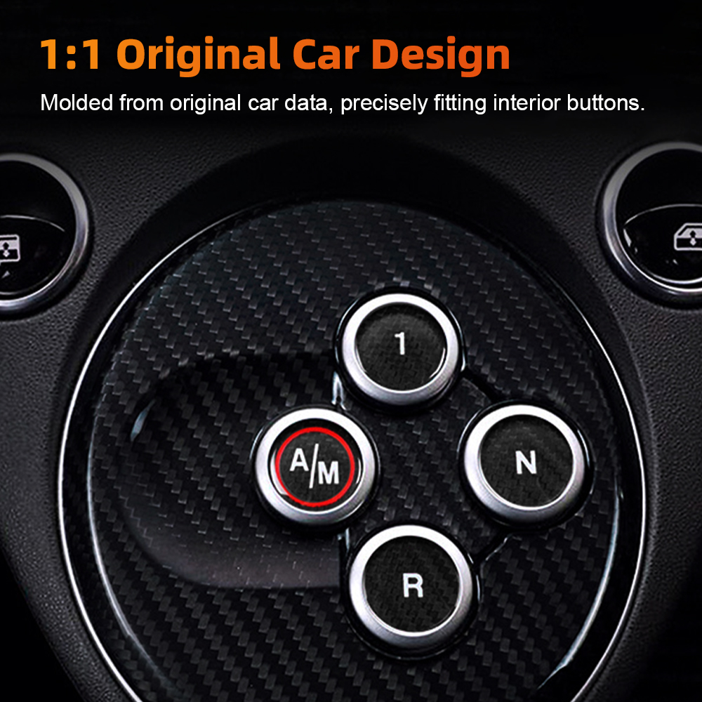 Carbon Fiber Car Gear Shift Bu - Car Accessories Low Price 评论和价格
