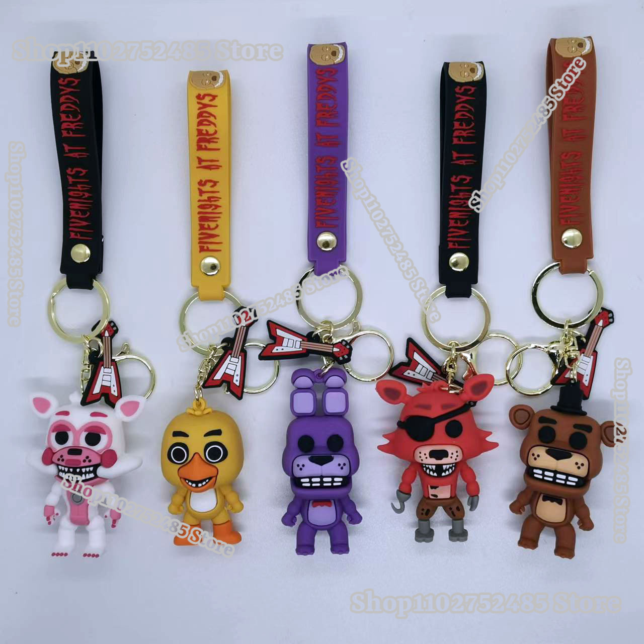 5pcs Cartoon Anime FNAF Figure - Car Accessories Etsy 评论和价格