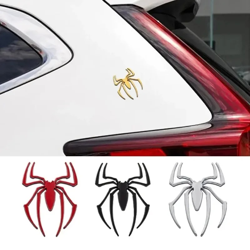 3D metal car stickers, spider  - Car Accessories Exterior 评论和价格