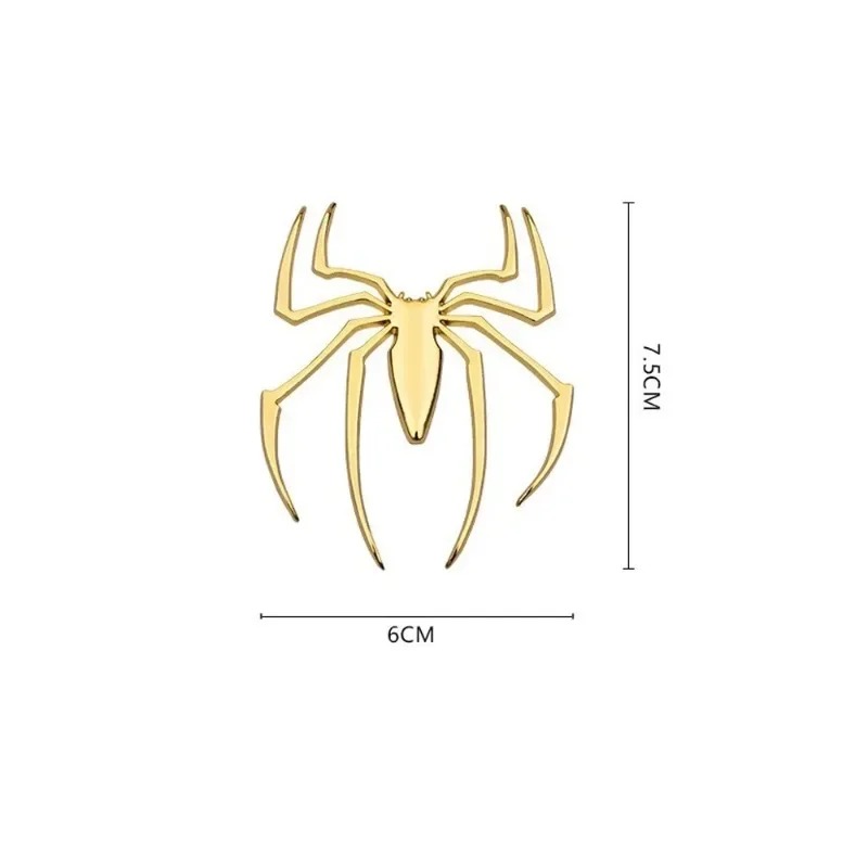 3D metal car stickers, spider  - Car Accessories Exterior 评论和价格