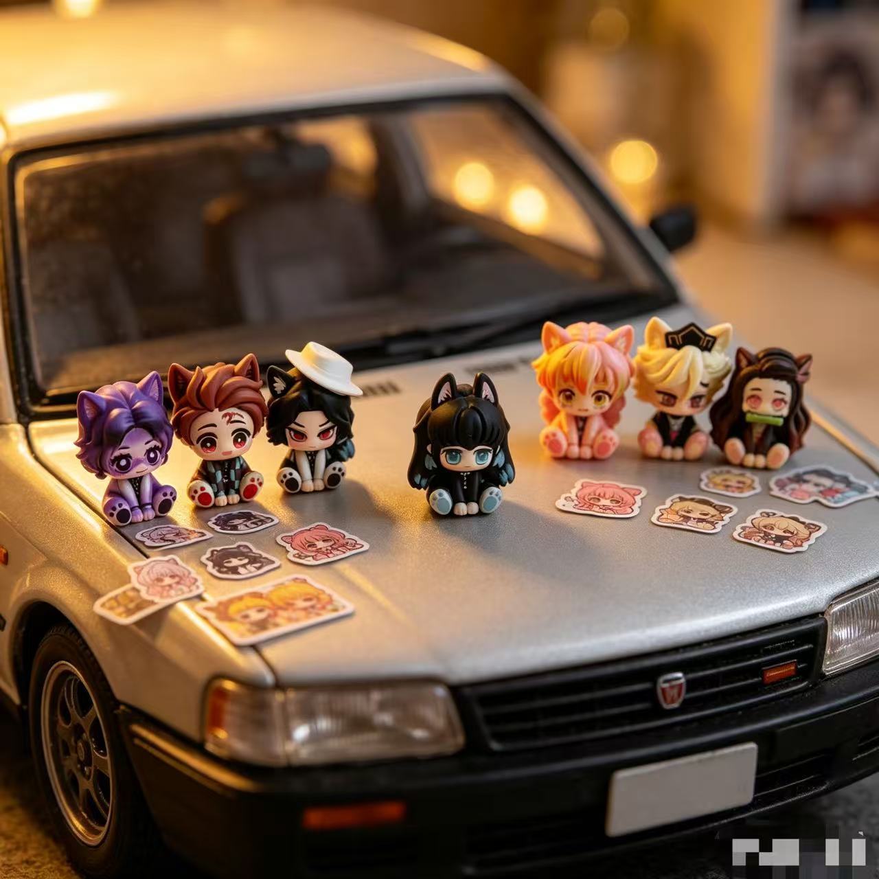 Demon Slayer Cute Chibi Figuri - Car Accessories Etsy 评论和价格